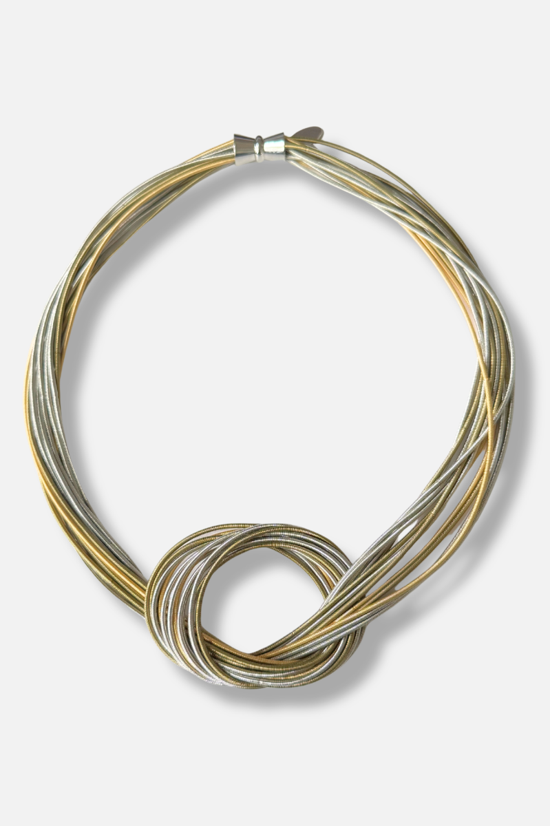 Knotted Necklace - Gold & Silver