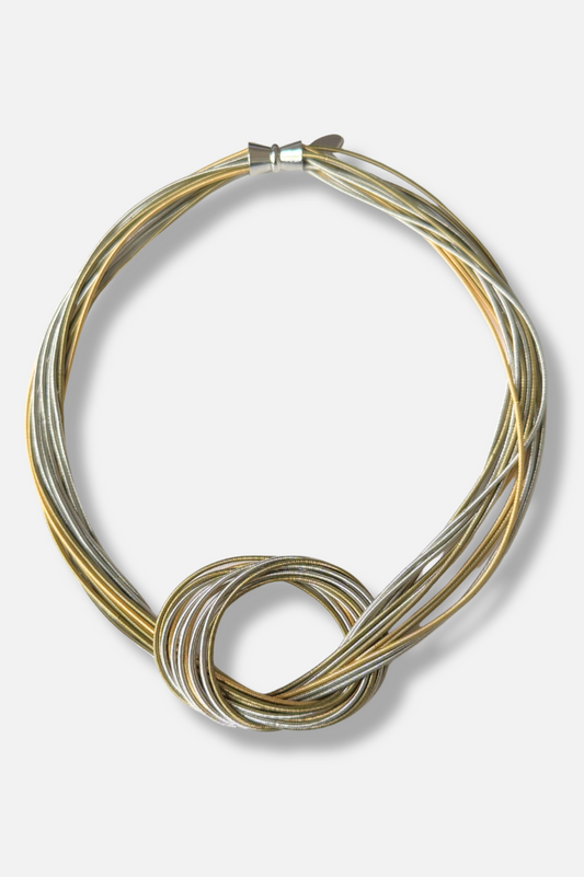 Knotted Necklace - Gold & Silver
