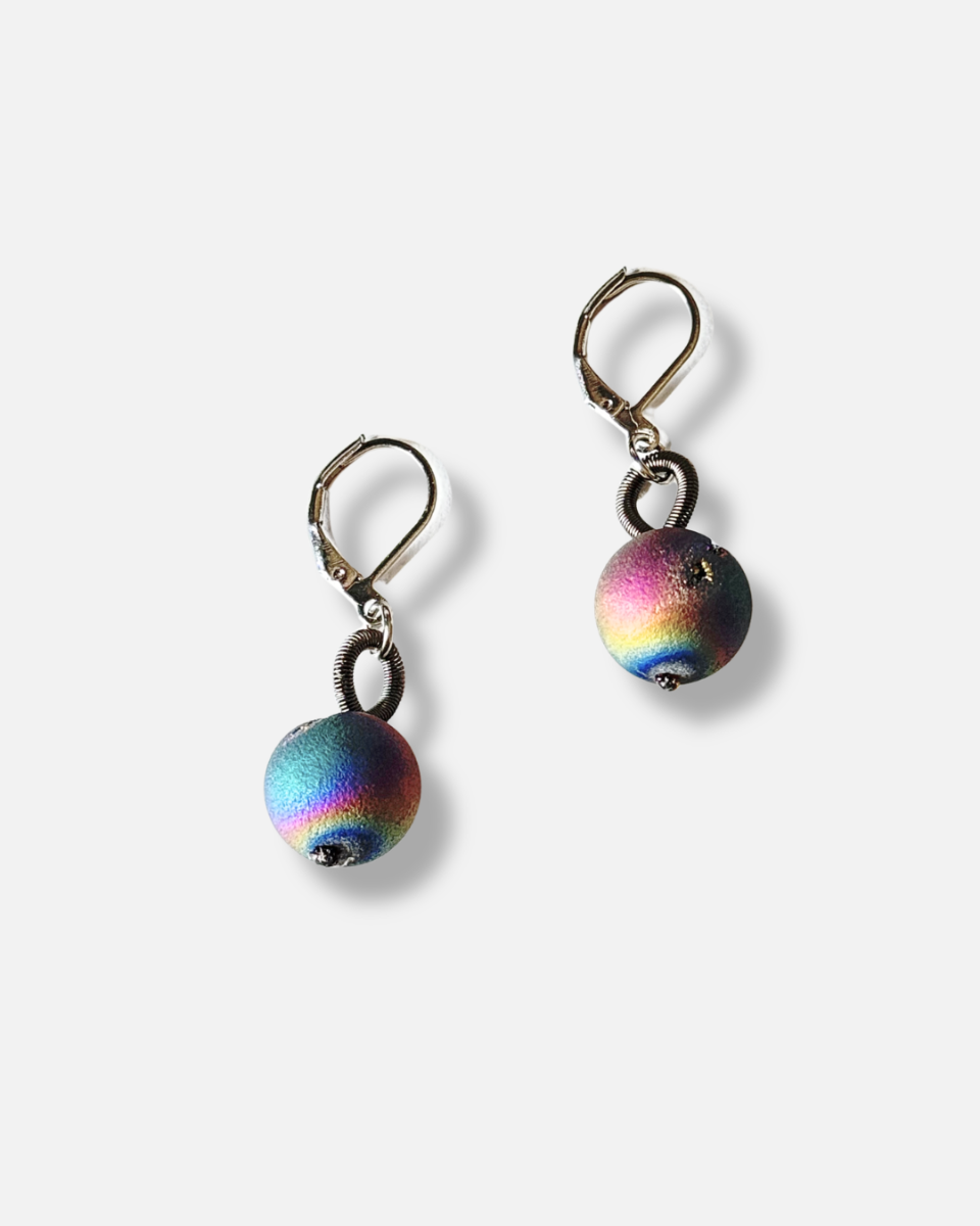 Geode Earring - Slate