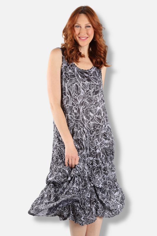 Bubble Dress - Black & White