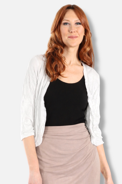 Short Cardigan - White