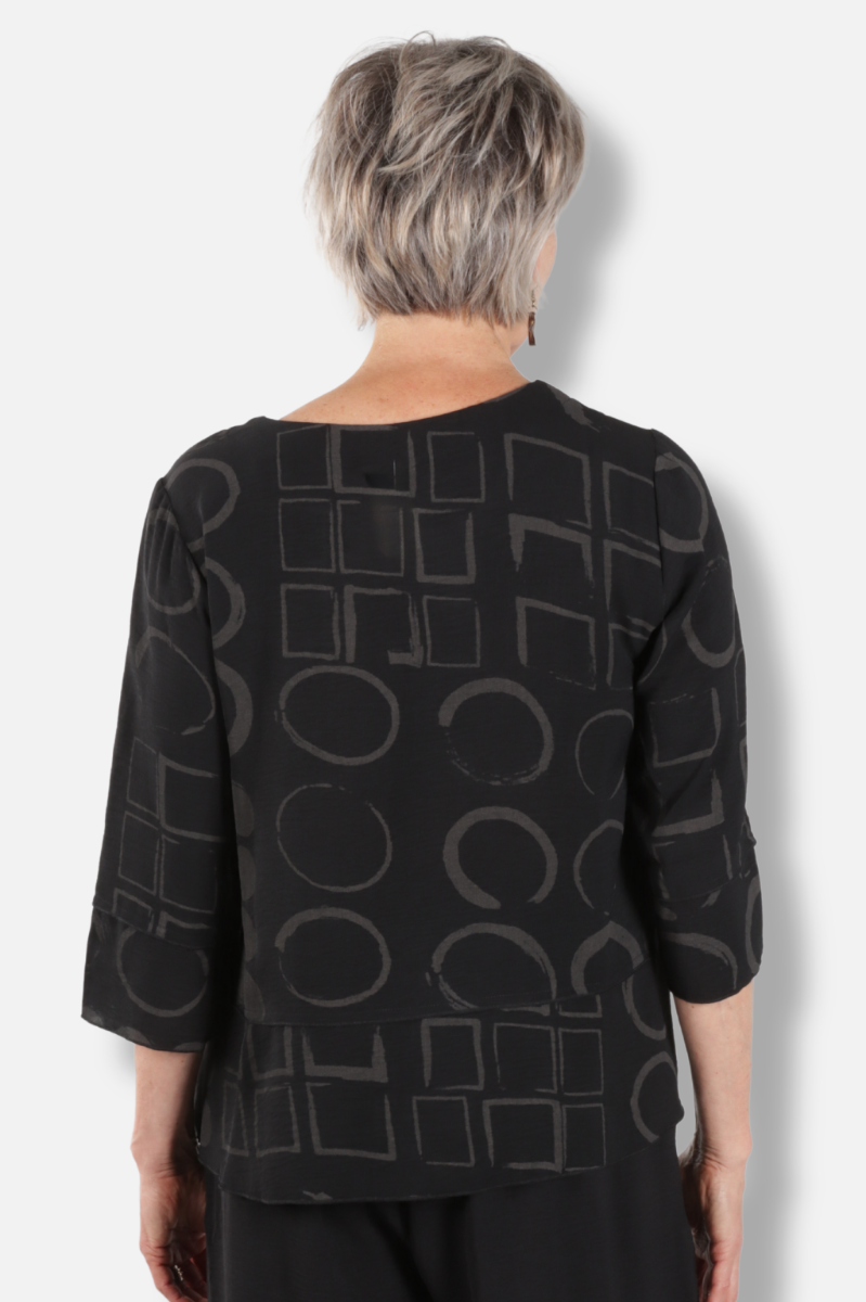 Asymmetrical Tunic - Black 