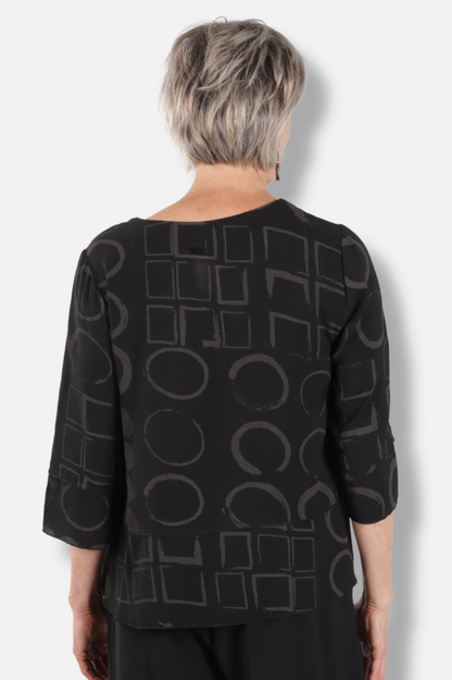 Asymmetrical Tunic - Black 