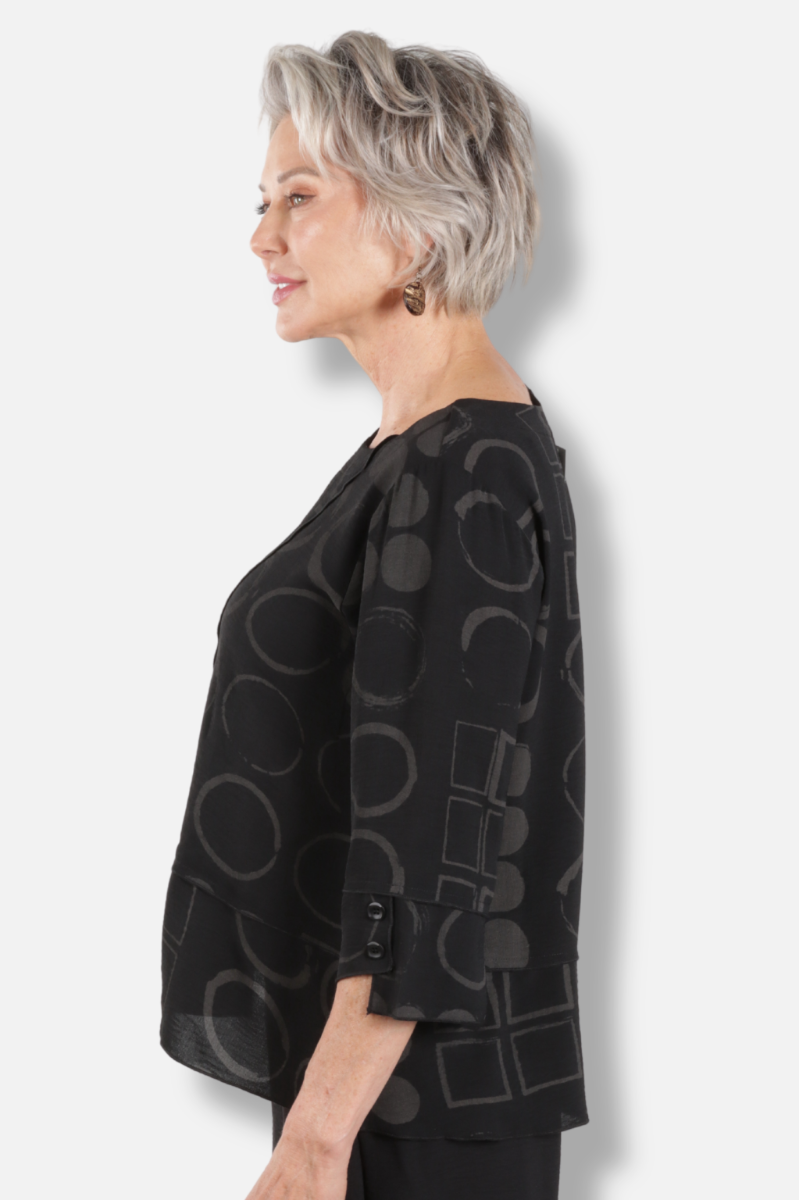 Asymmetrical Tunic - Black 