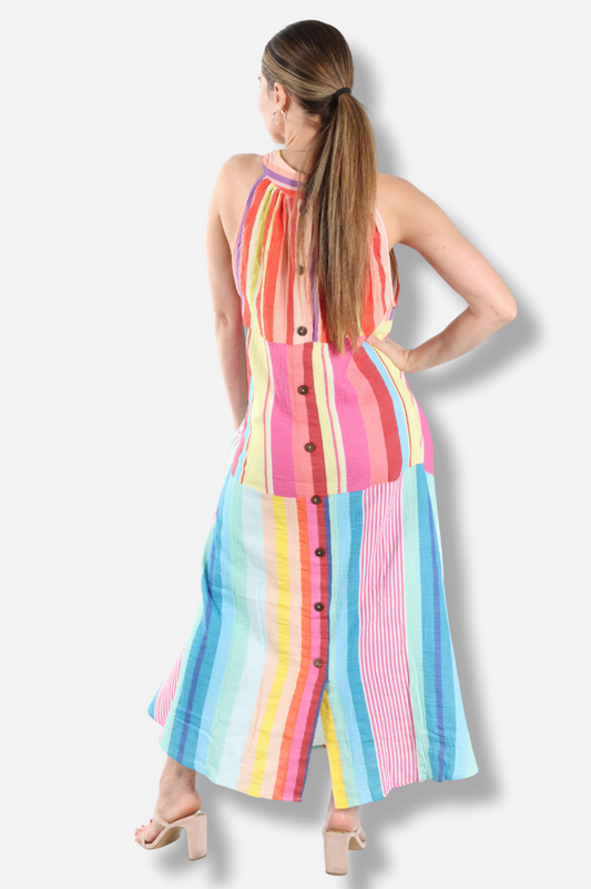 Solar Tank Dress - Stripe