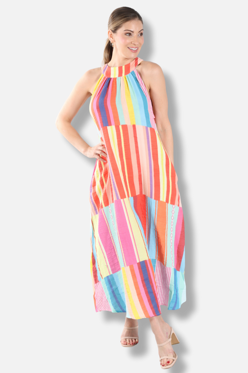 Solar Tank Dress - Stripe