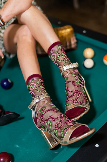 Sheer Sock - Serpentine Floral