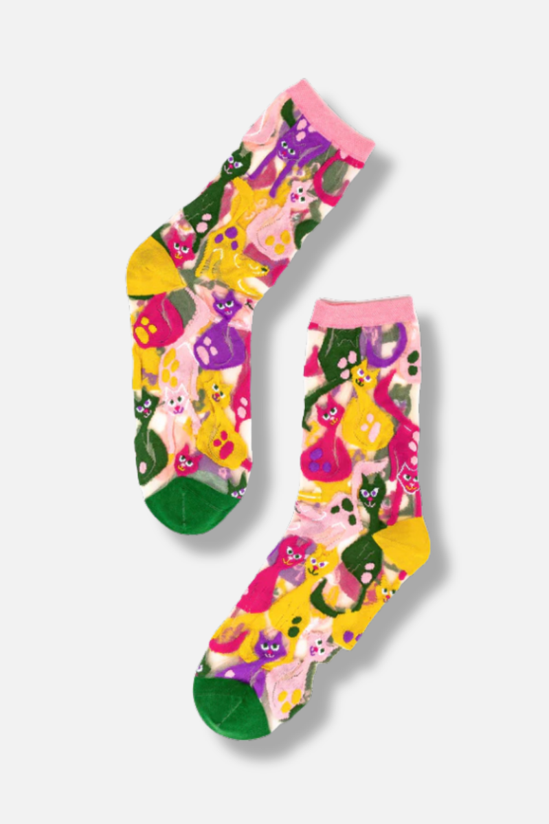 Sheer Sock - Dopamine Cats