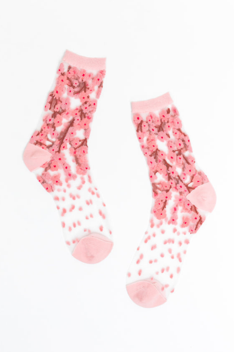 Sheer Sock - Cherry Blossom 