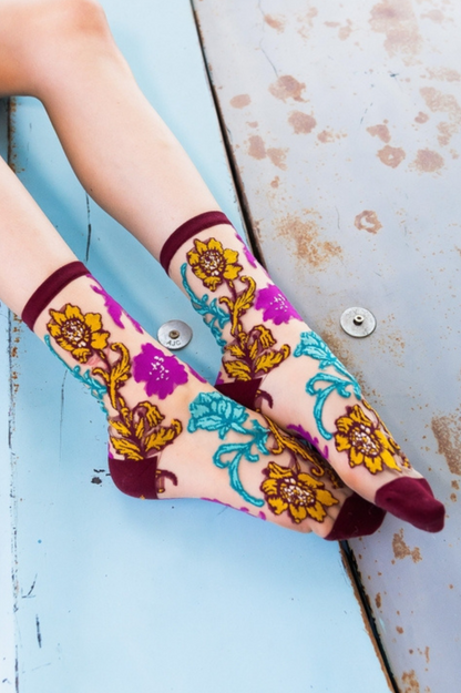 Sheer Sock - Gem Garden 
