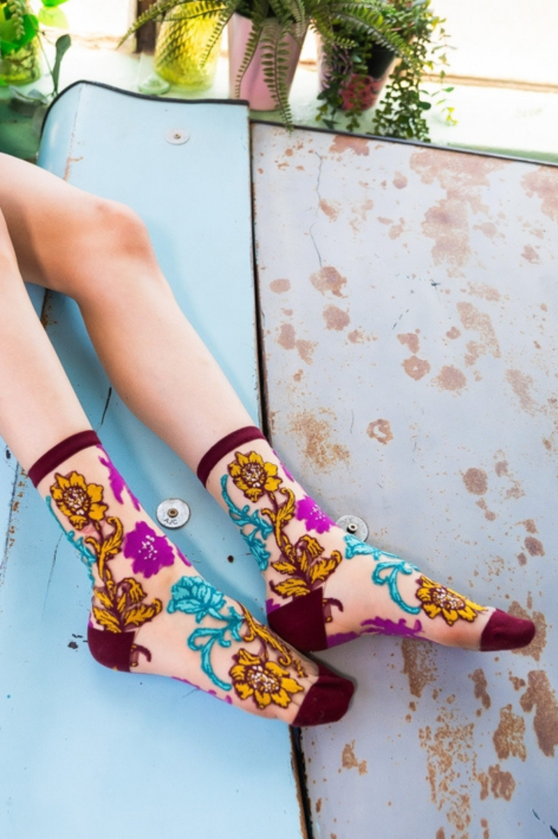 Sheer Sock - Gem Garden 