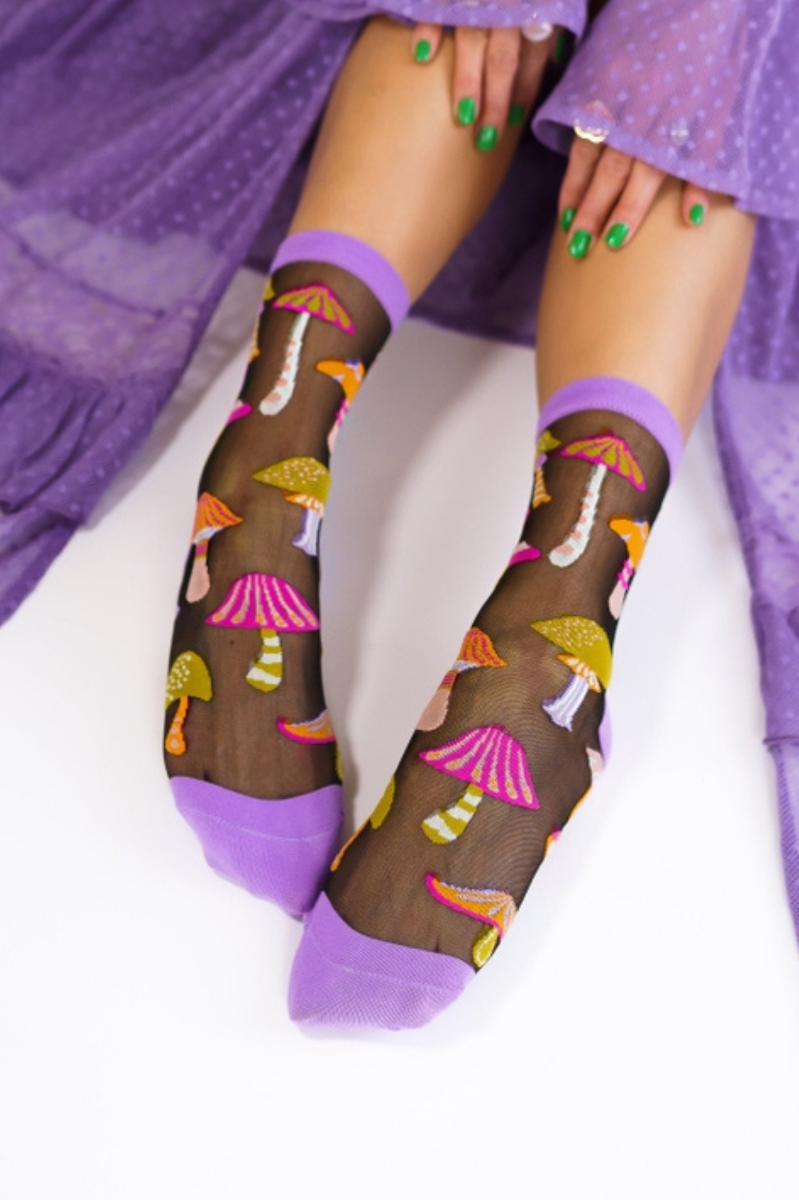 Sheer Sock - Magic Mushroom 