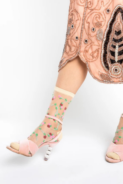 Sheer Sock - Rosettes