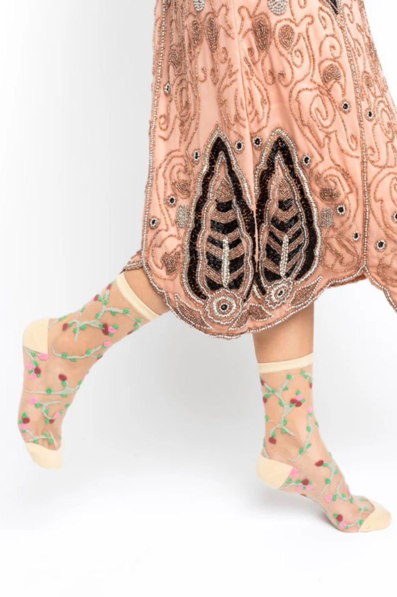 Sheer Sock - Rosettes