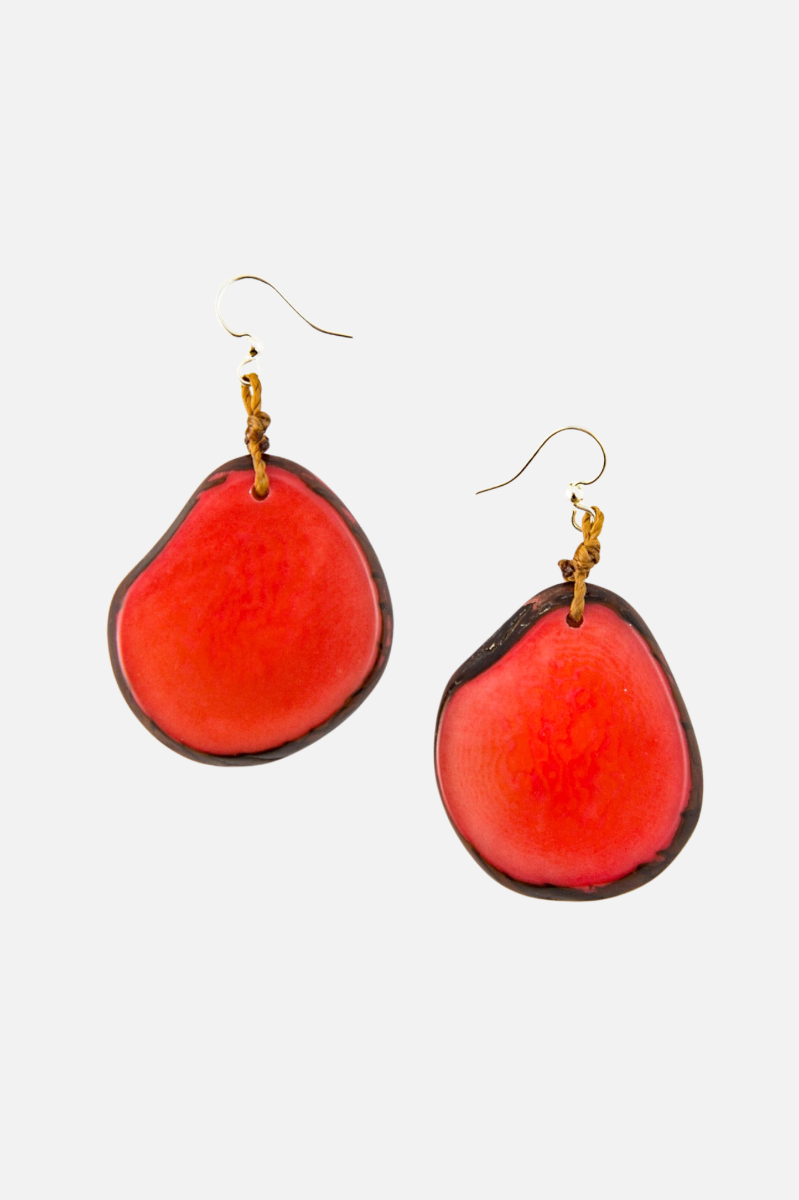 Amigas Earrings - Poppy Coral