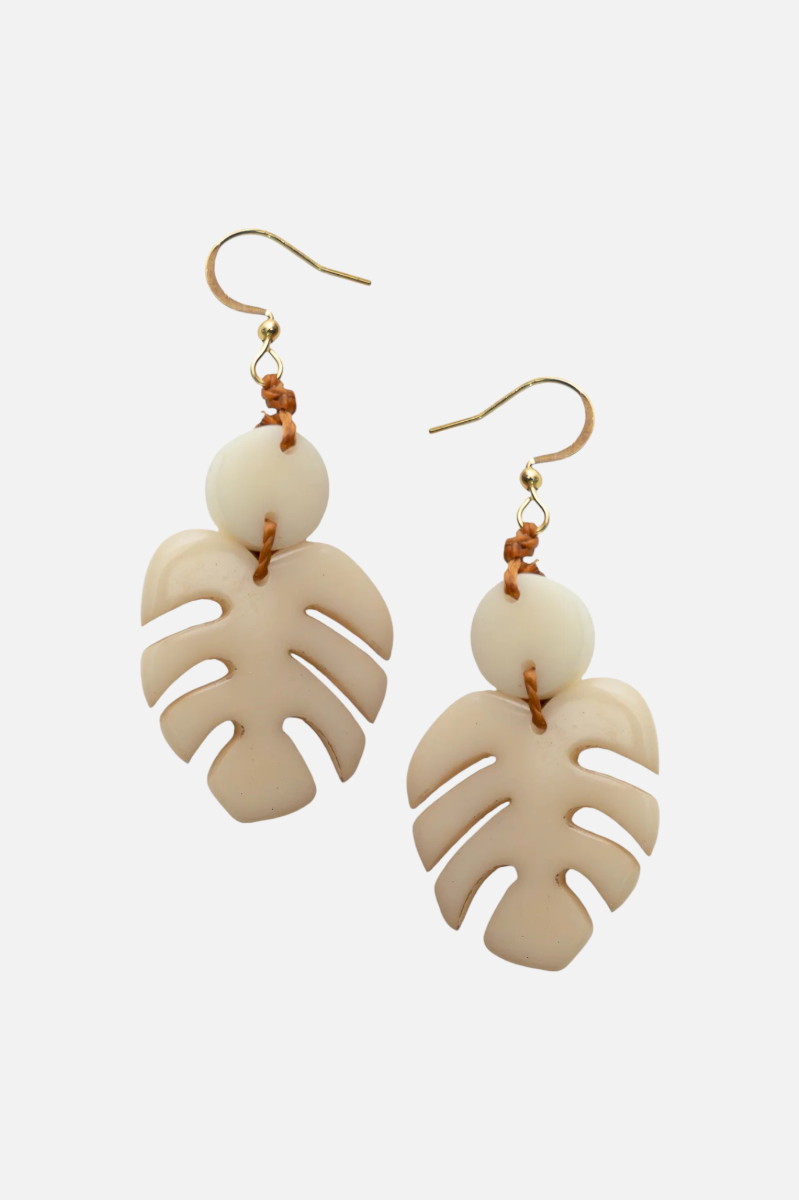 Dahlia Earrings - Ivory