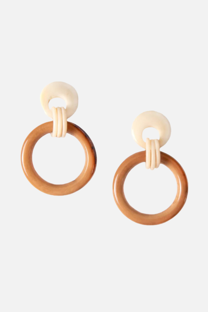 Freya Earrings - Cafe