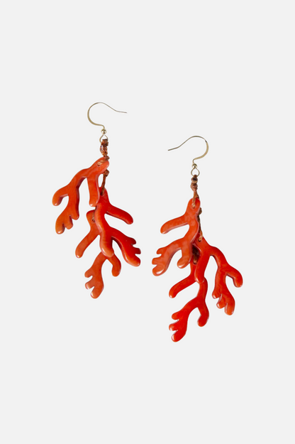 Addison Earrings - Poppy Coral