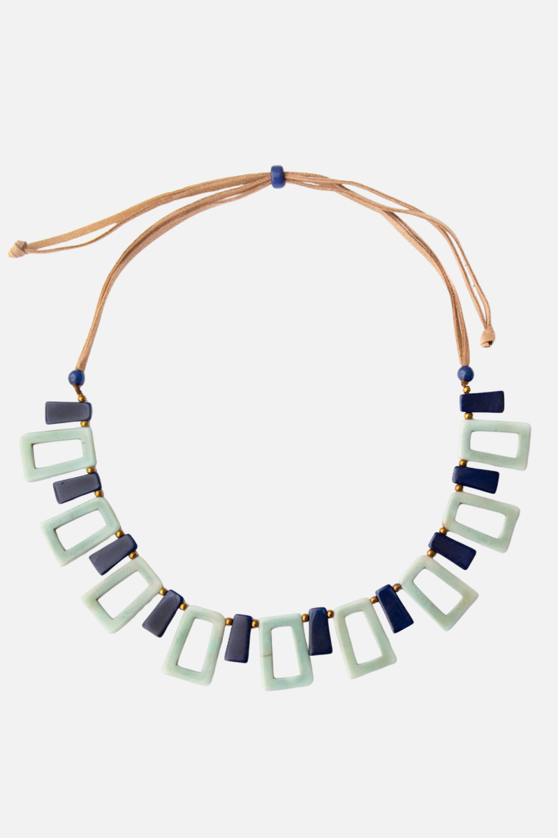 Danielle Necklace - Celeste & Royal Blue