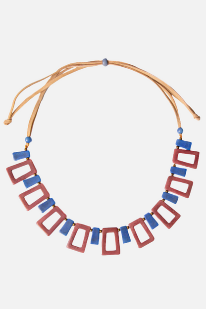 Danielle Necklace - Mocha & Biscayne Bay