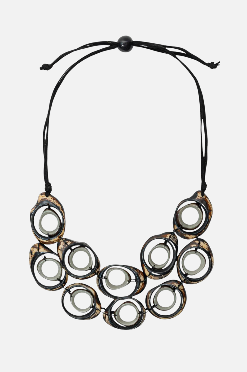 Ara Necklace - Onyx & Charcoal