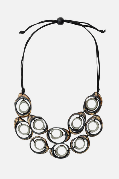 Ara Necklace - Onyx & Charcoal