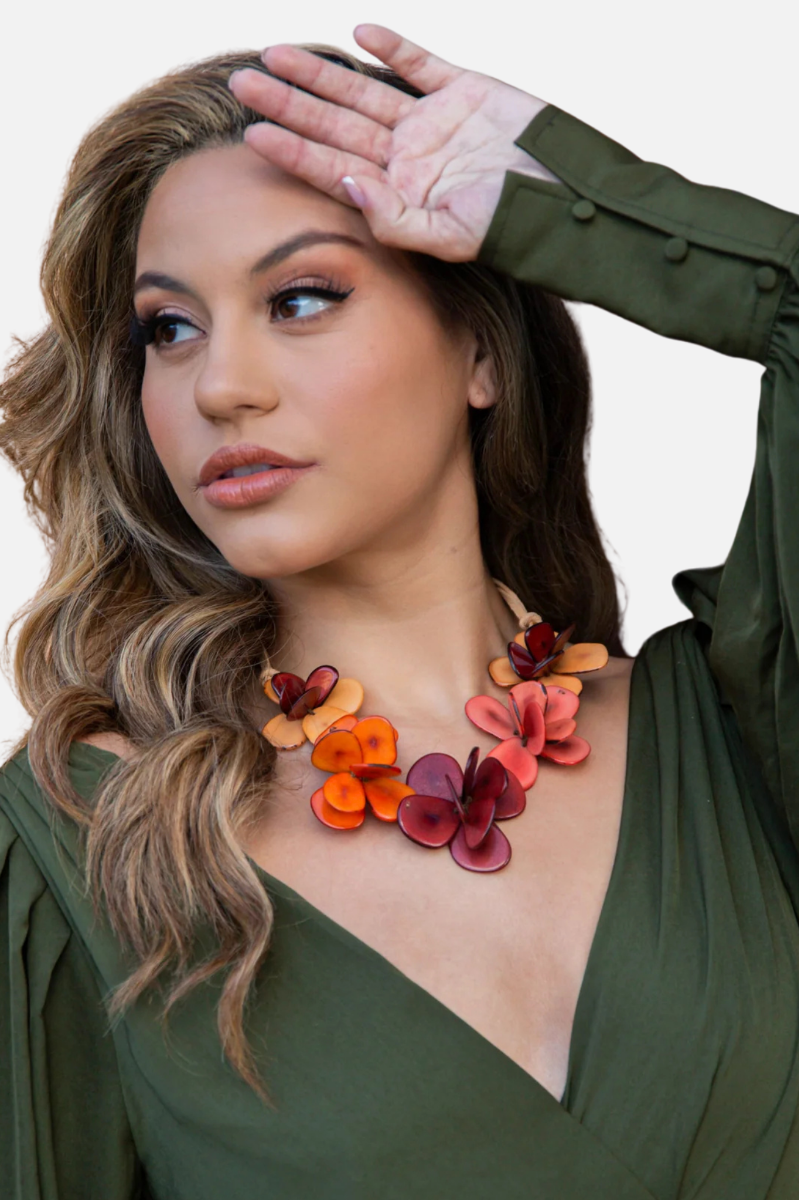 Florence Necklace - Orange Combo