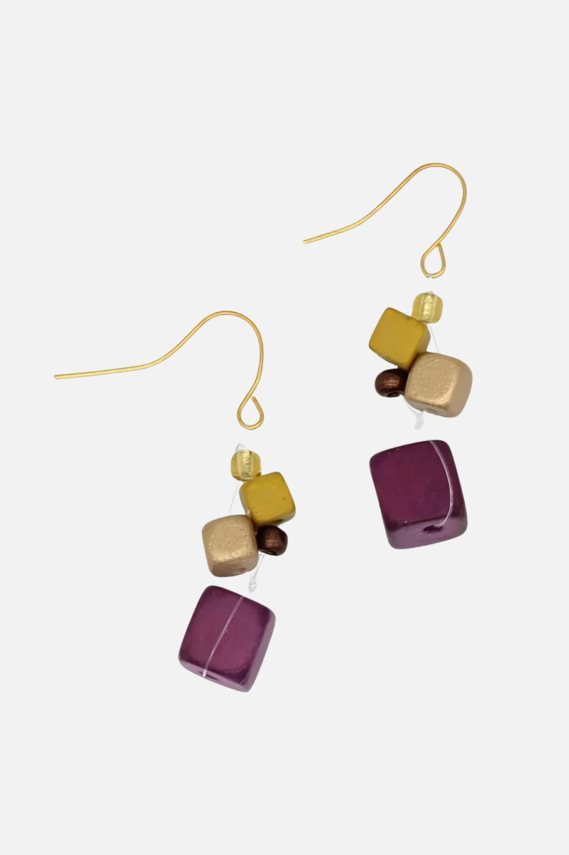 Lia Drop Earring - Merlot