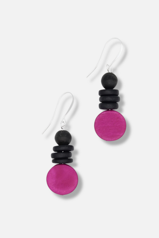 Dusk Earring - Fuchsia