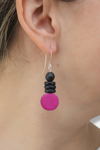 Dusk Earring - Fuchsia