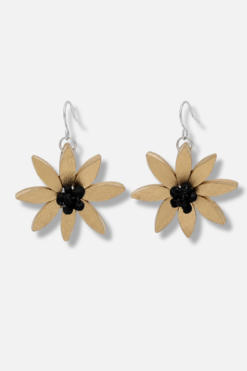 Amaya Flower Earring - Gold