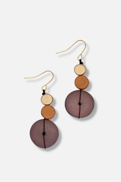 Cerelia Splendor Earrings - Rust