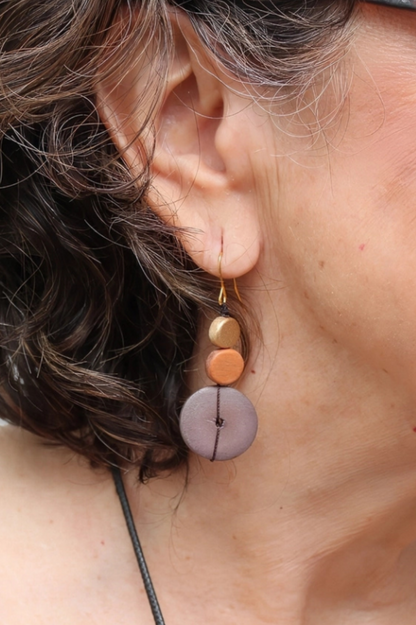 Cerelia Splendor Earrings - Rust