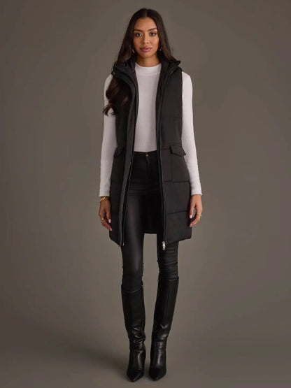 Long Vest - Black