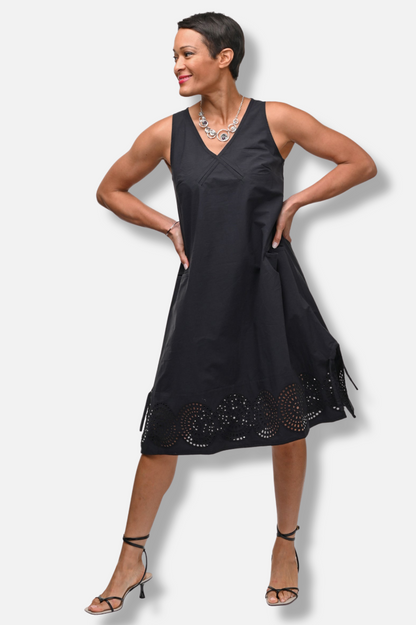 Birdie Dress - Black Eyelet