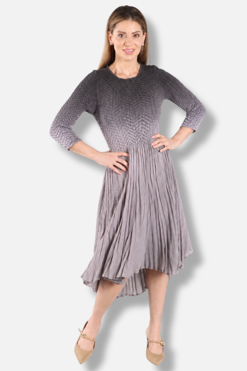 Ombre Dress - Grey