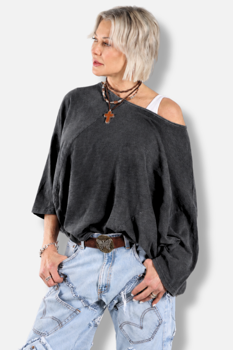 Be Free Top - Vintage Black