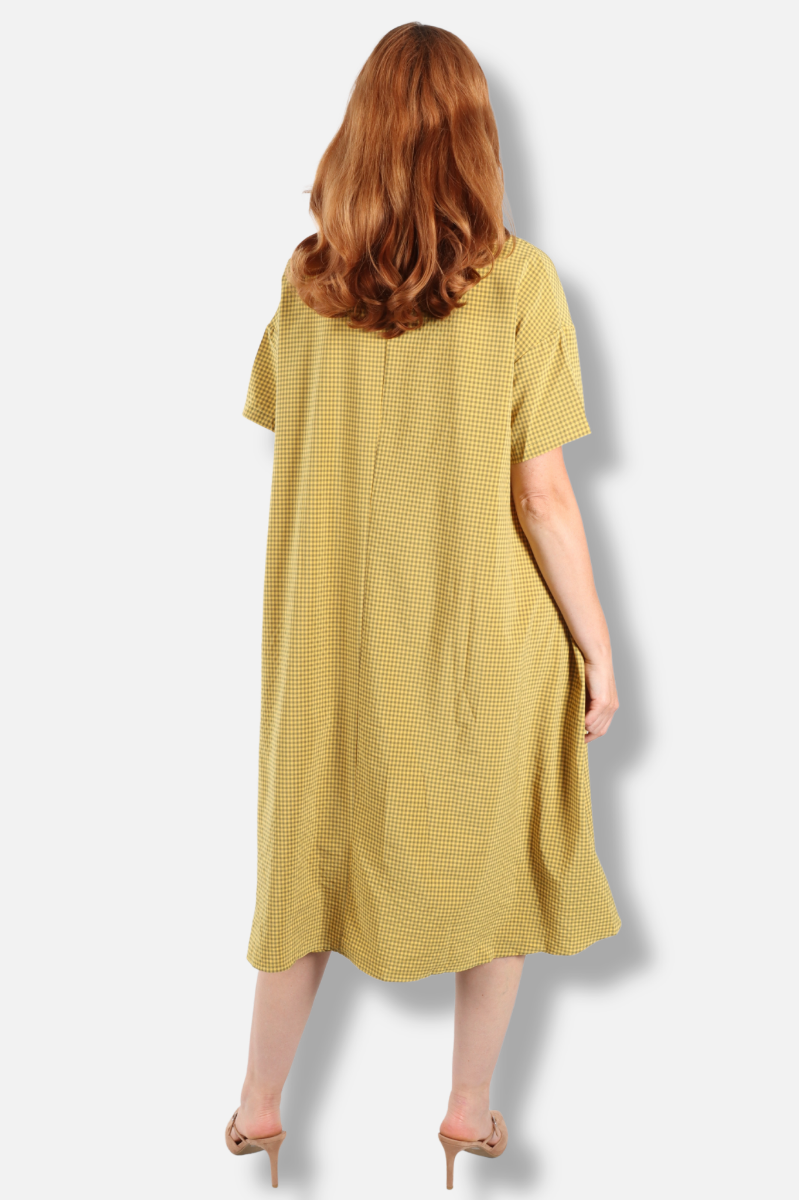 Shirt Dress - Mustard