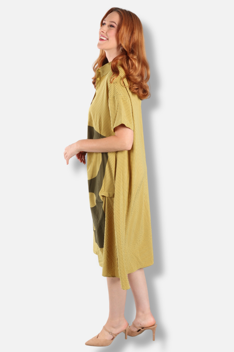 Shirt Dress - Mustard