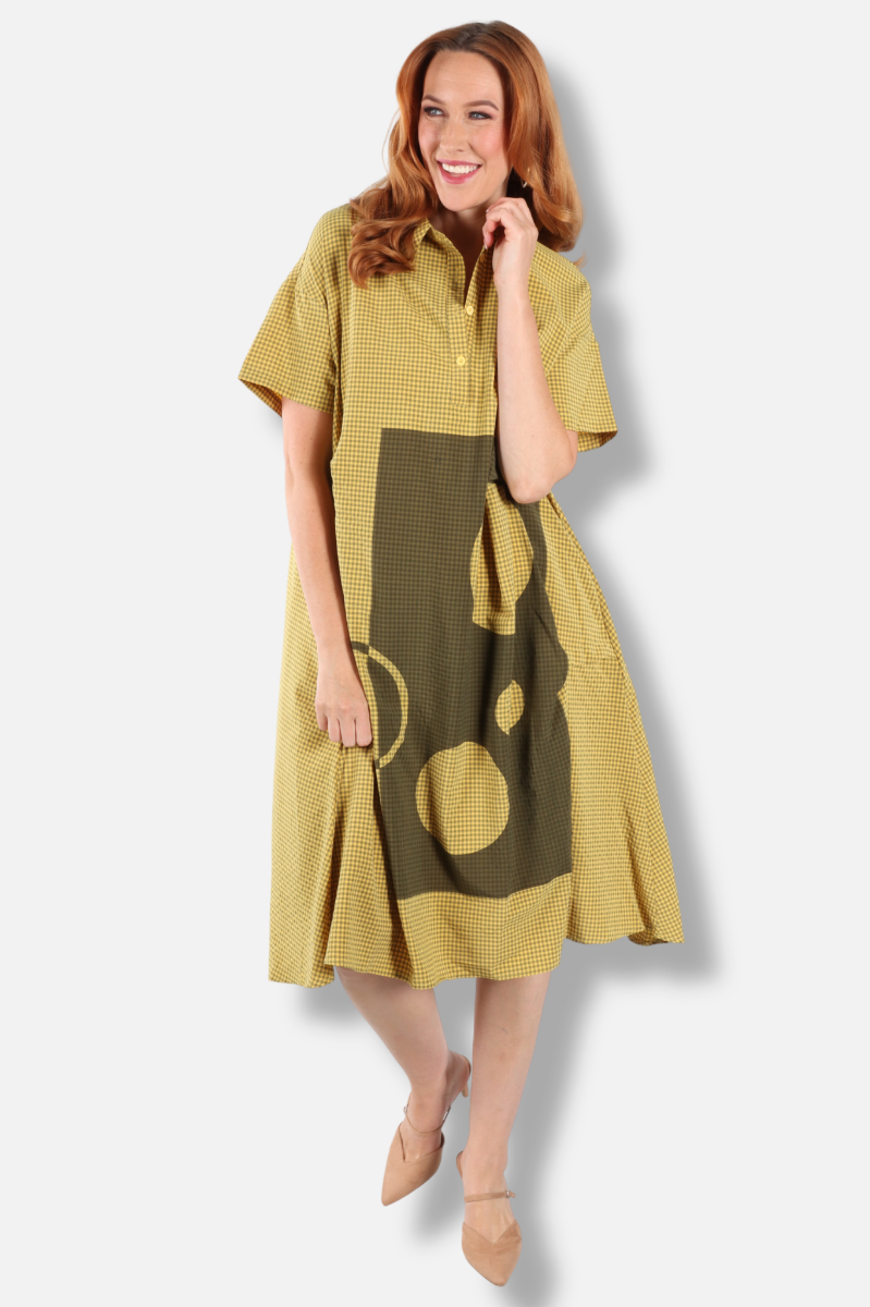 Shirt Dress - Mustard