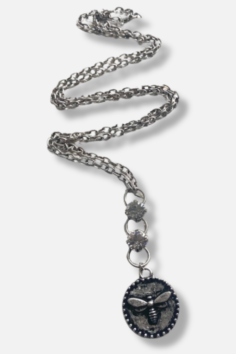 Bee Necklace - Silver