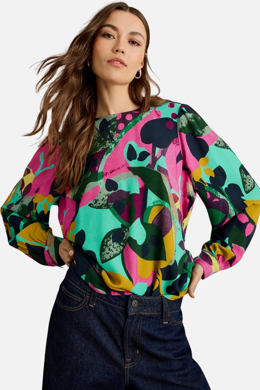 Ulla Top - Pink Multi