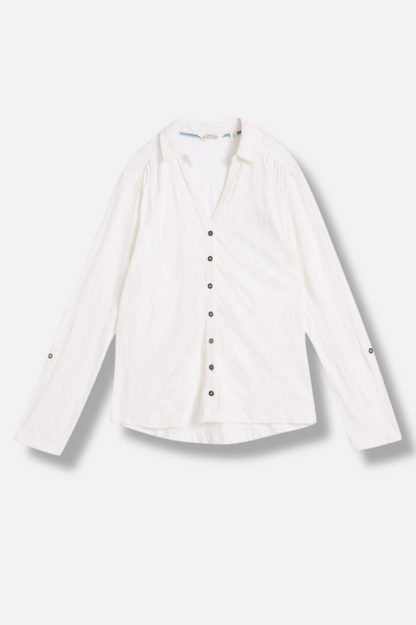 Annie Broderie Shirt - Brilliant White