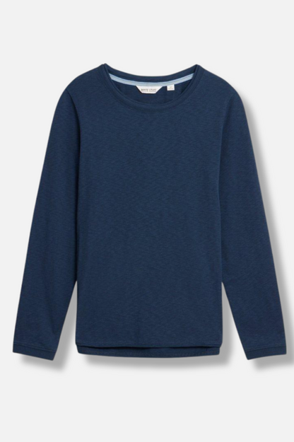 Clara Long Sleeve Tee - Dark Navy