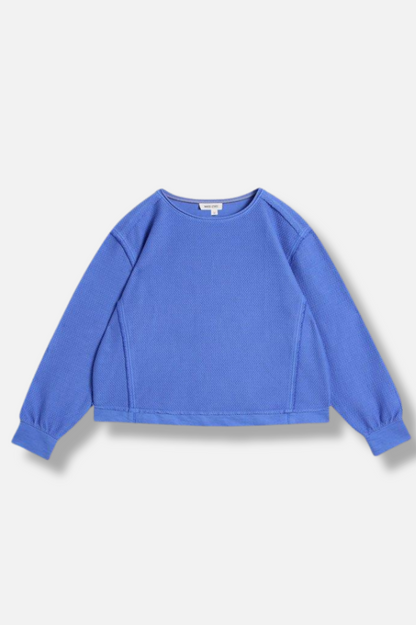 Herringbone Sweater - Bright Blue