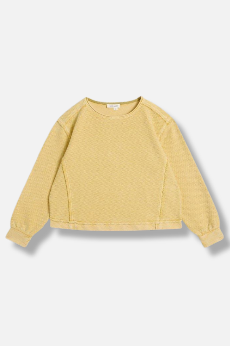 Herringbone Sweater - Light Yellow
