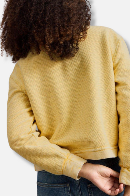 Herringbone Sweater - Light Yellow