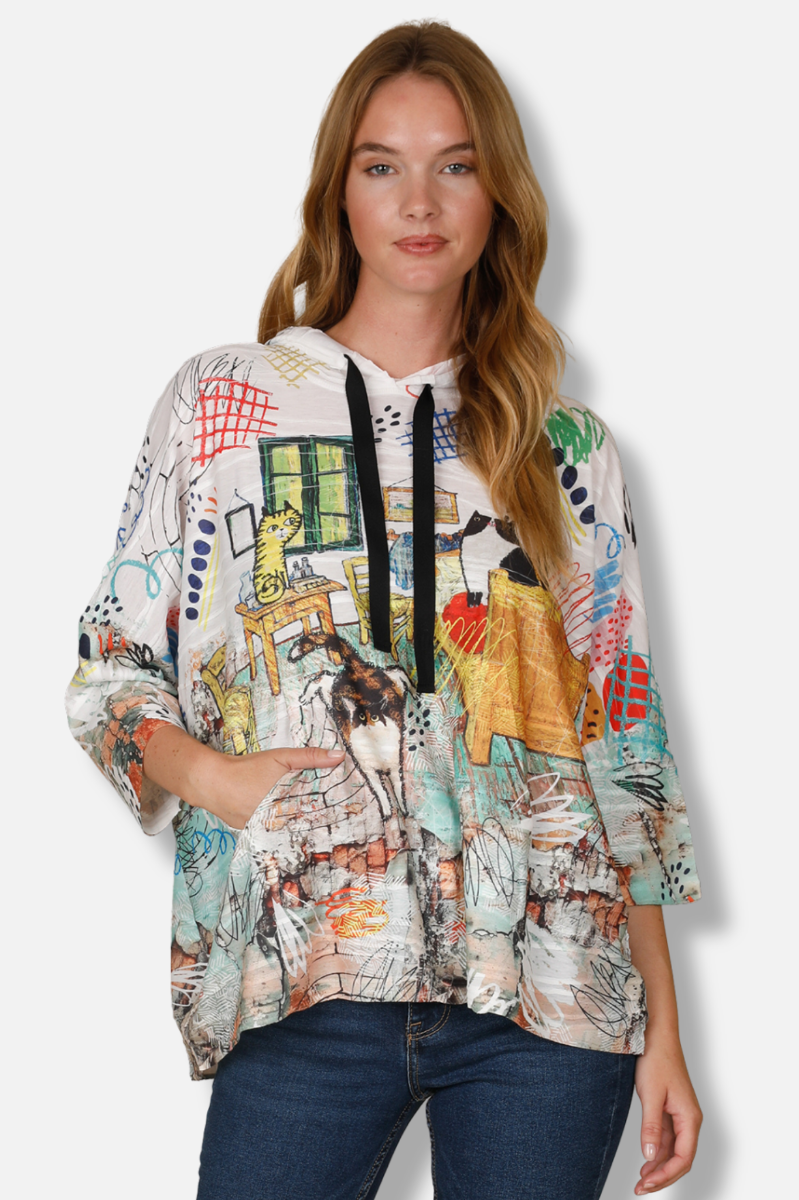 Drawstring Hoodie - Meow-Mates