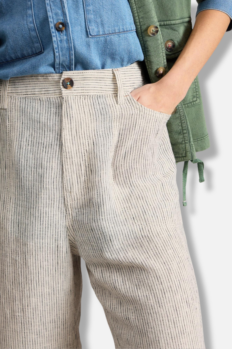 Tia Wide Leg Crop Pant - Ivory