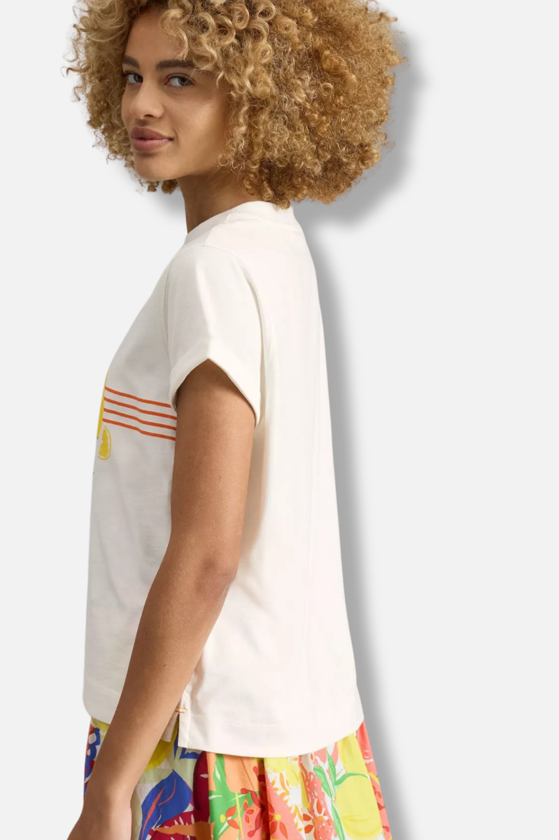 Gina Graphic Tee - White